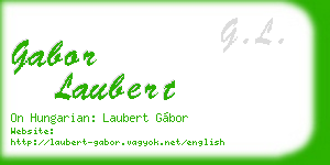 gabor laubert business card